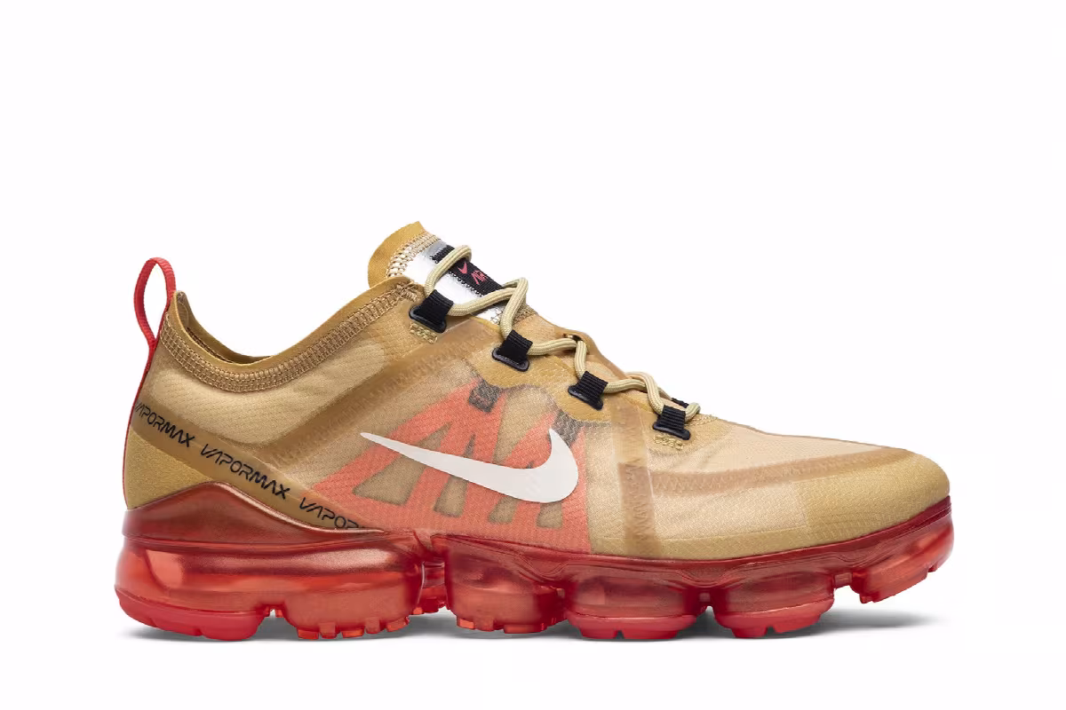 Nike Air VaporMax 2019 Crimson Gold, view 2