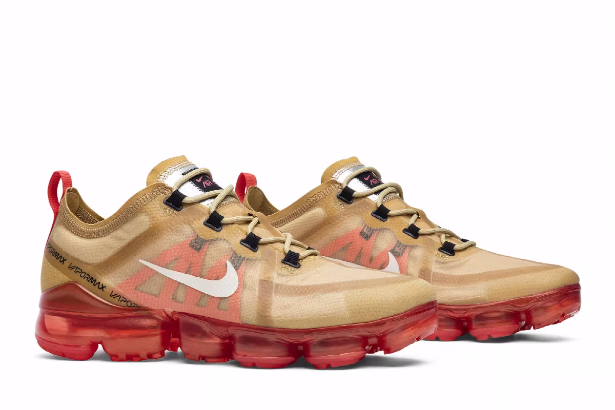 Nike Air VaporMax 2019 Crimson Gold, view 9
