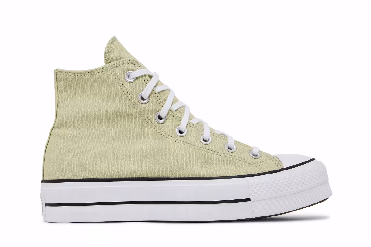 Converse Women's Chuck Taylor All Star Lift High Olive Aura, view 2