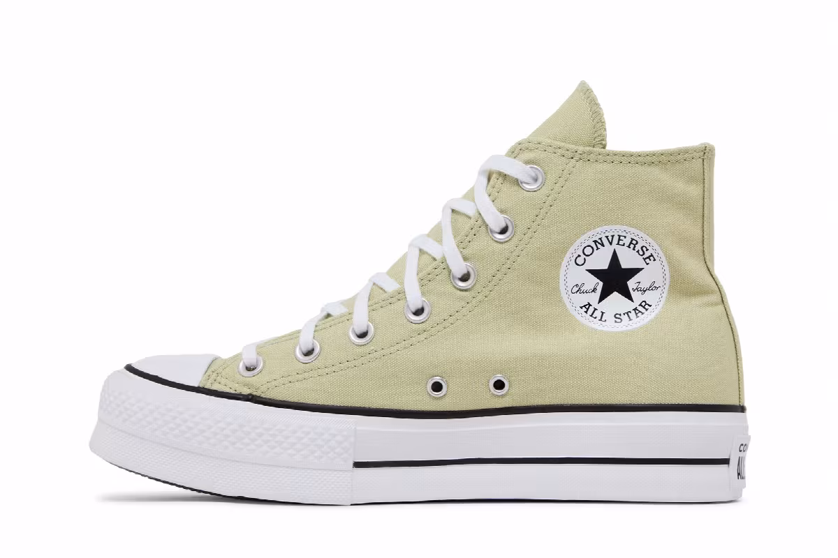 Converse Women's Chuck Taylor All Star Lift High Olive Aura, view 4