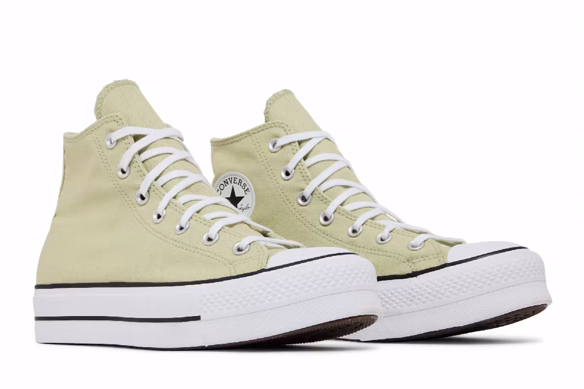 Converse Women's Chuck Taylor All Star Lift High Olive Aura, view 9