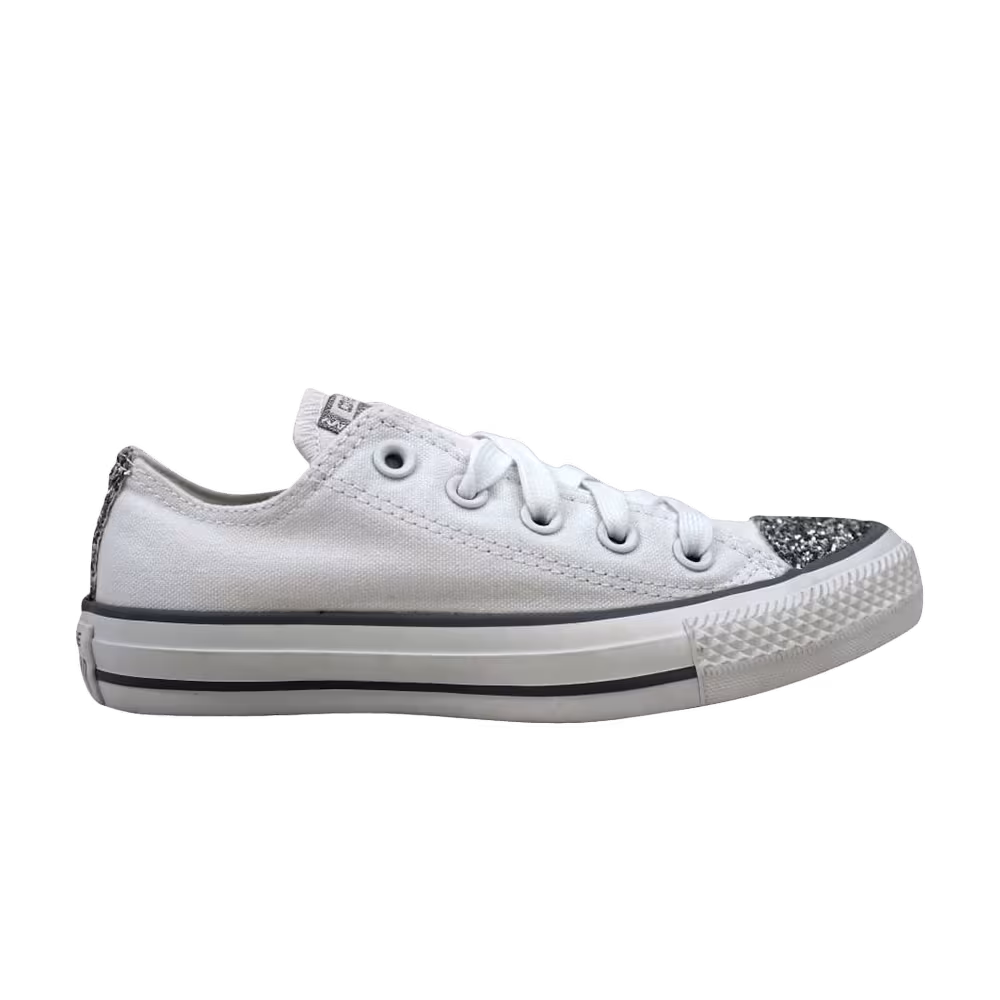 Converse Women's Chuck Taylor All Star Ox White Sparkle