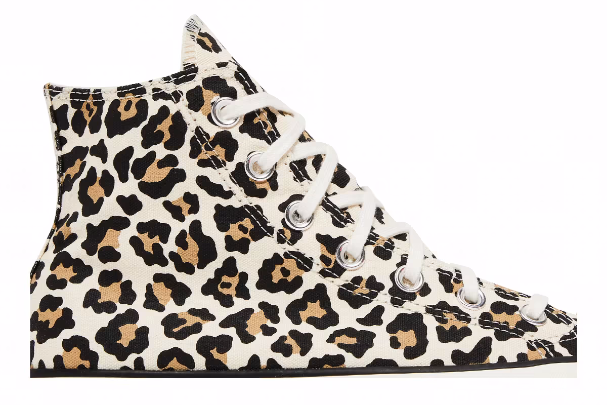 Converse Women's Chuck Taylor All Star Lift High Leopard, view 3