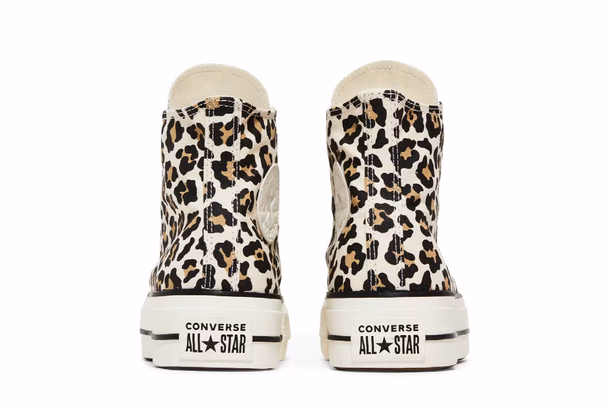 Converse Women's Chuck Taylor All Star Lift High Leopard, view 7