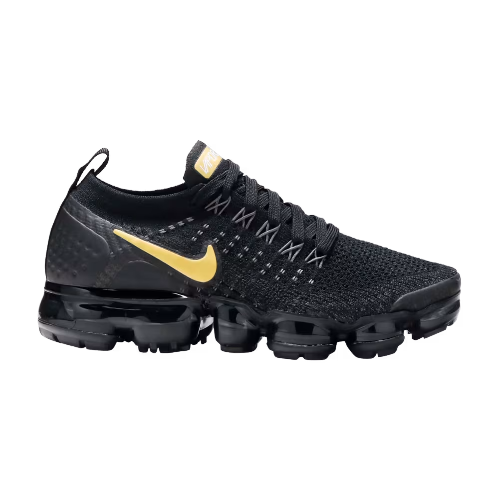 Nike Women's Air VaporMax Flyknit 2 Metallic Gold