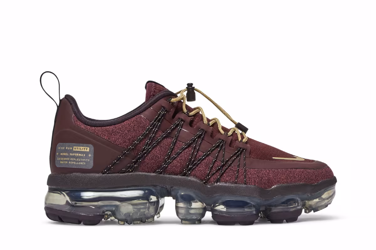 Nike Women's Air VaporMax Run Utility Burgundy Crush, view 2