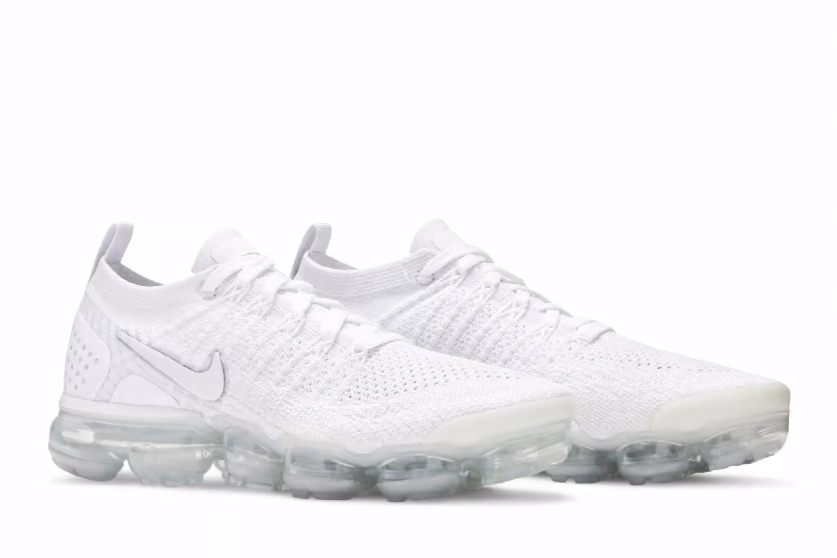 Nike Women's Air VaporMax Flyknit 2 White Vast Grey, view 9