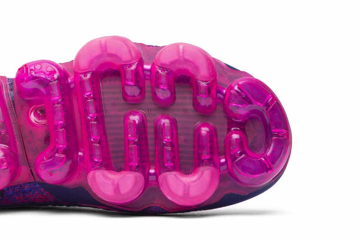 Nike Women's Air VaporMax Flyknit 2 Racer Pink Blue, view 6