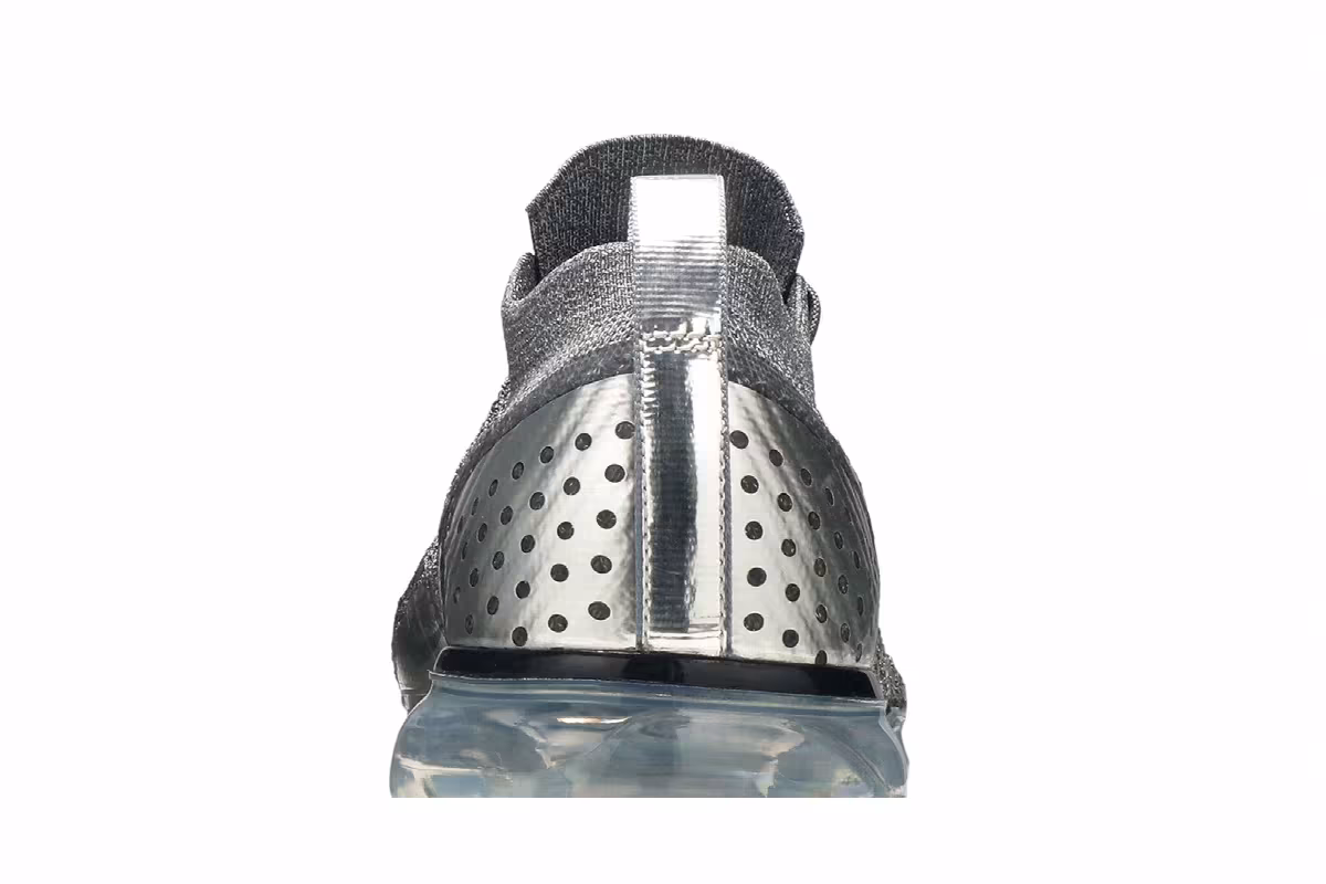 Nike Women's Air VaporMax Flyknit 2 Chrome Grey, view 8