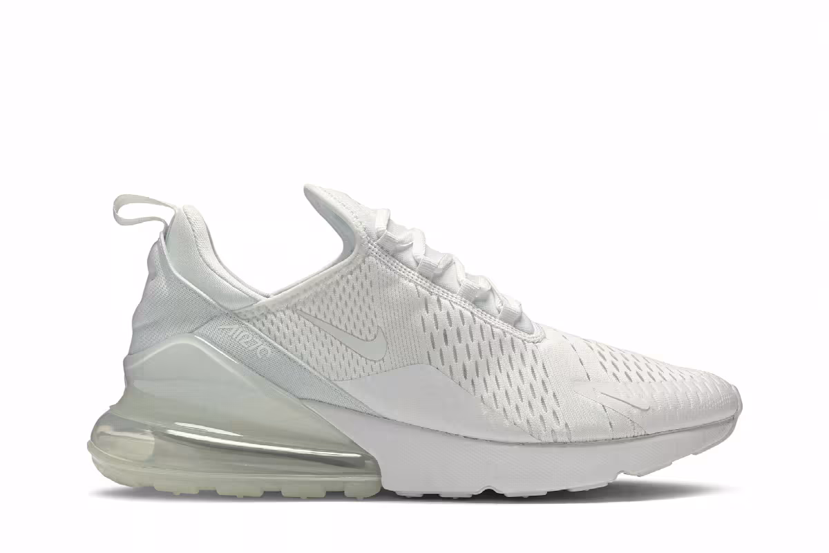 Nike Air Max 270 Triple White, view 2
