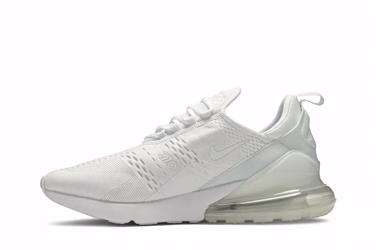Nike Air Max 270 Triple White, view 4