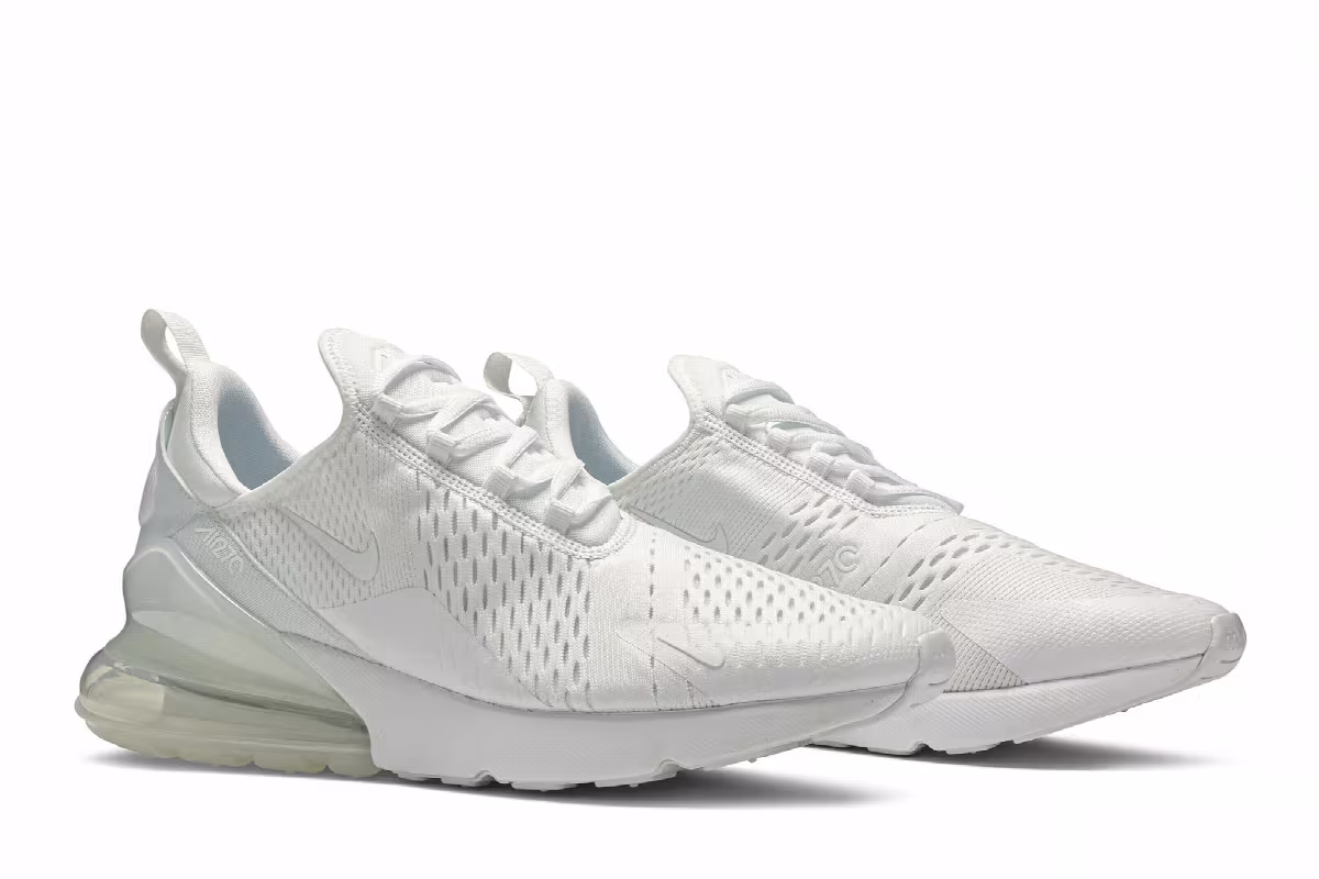 Nike Air Max 270 Triple White, view 9