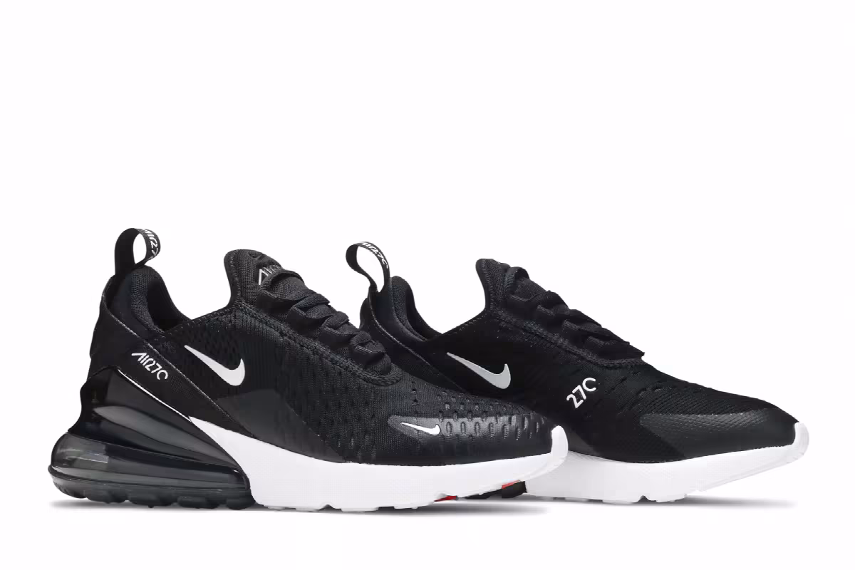 Nike Air Max 270 GS Triple Black, view 9