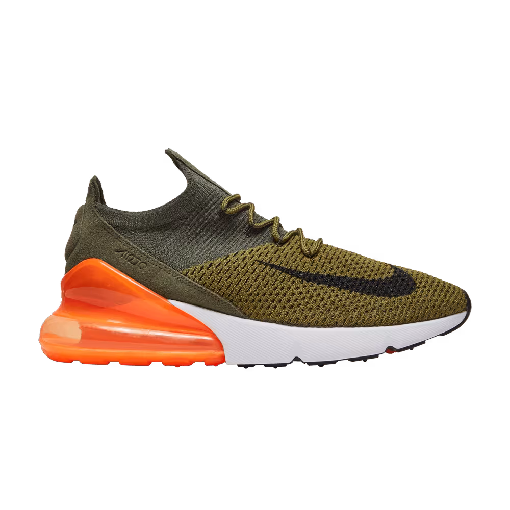 Nike Air Max 270 Flyknit Olive Flak