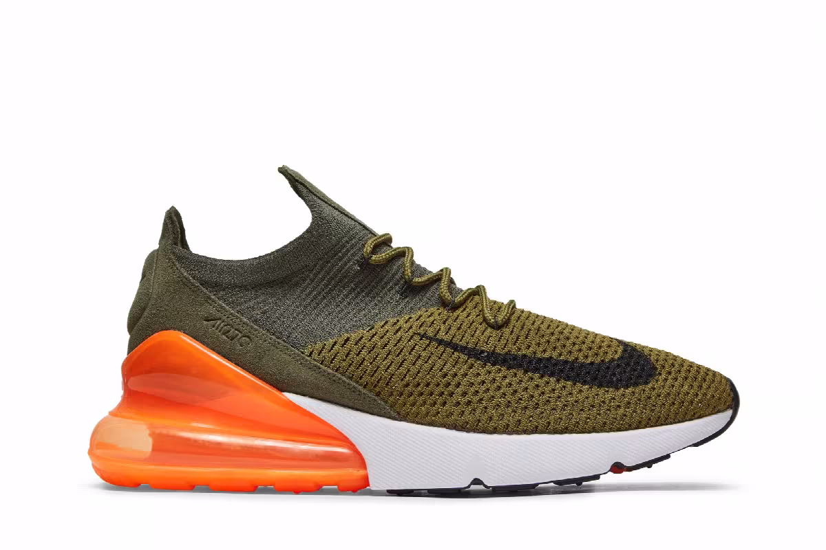 Nike Air Max 270 Flyknit Olive Flak, view 2
