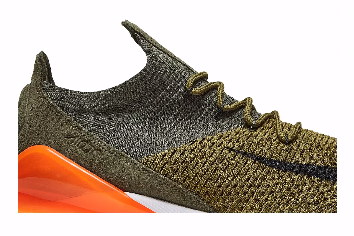 Nike Air Max 270 Flyknit Olive Flak, view 3