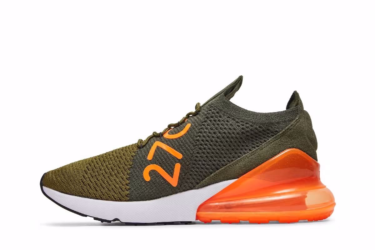 Nike Air Max 270 Flyknit Olive Flak, view 4