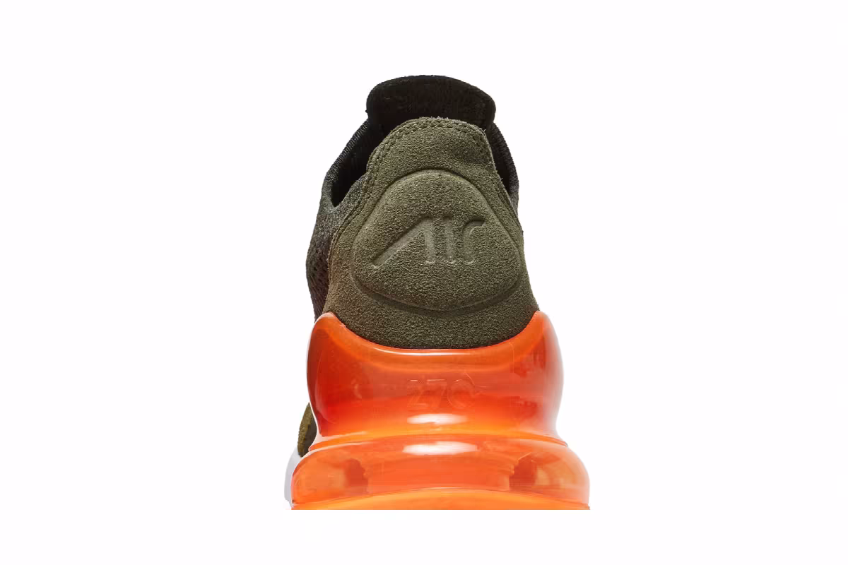 Nike Air Max 270 Flyknit Olive Flak, view 8