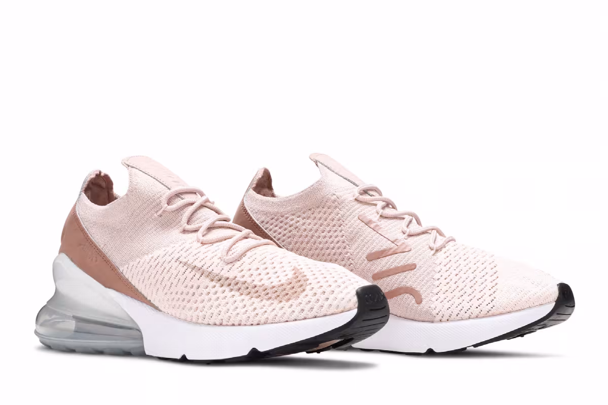 Nike Women's Air Max 270 Flyknit Guava Ice, view 9