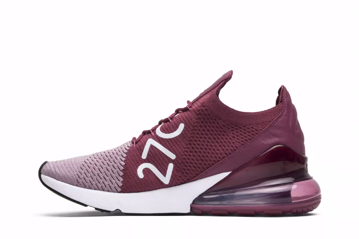 Nike Air Max 270 Flyknit Plum Fog, view 4