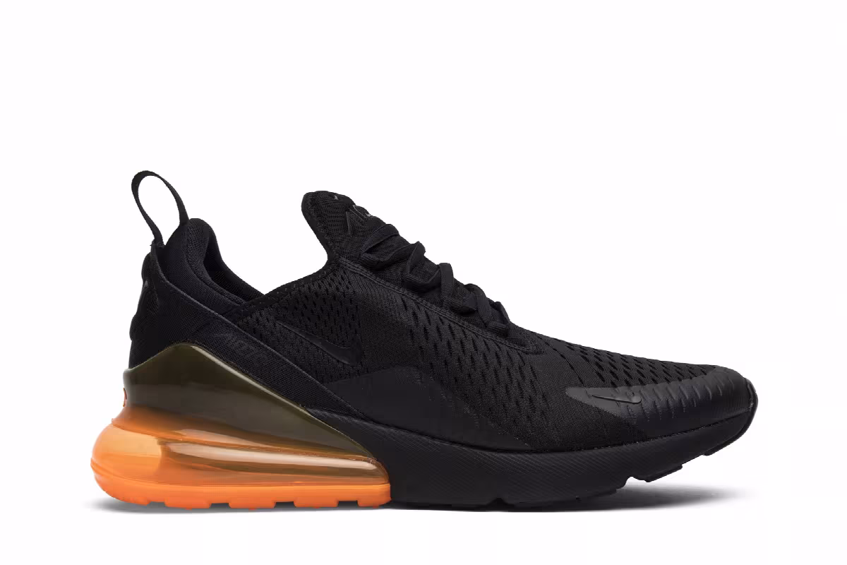 Nike Air Max 270 Black Orange, view 2