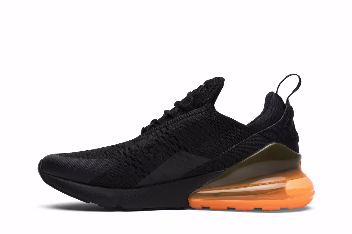 Nike Air Max 270 Black Orange, view 4