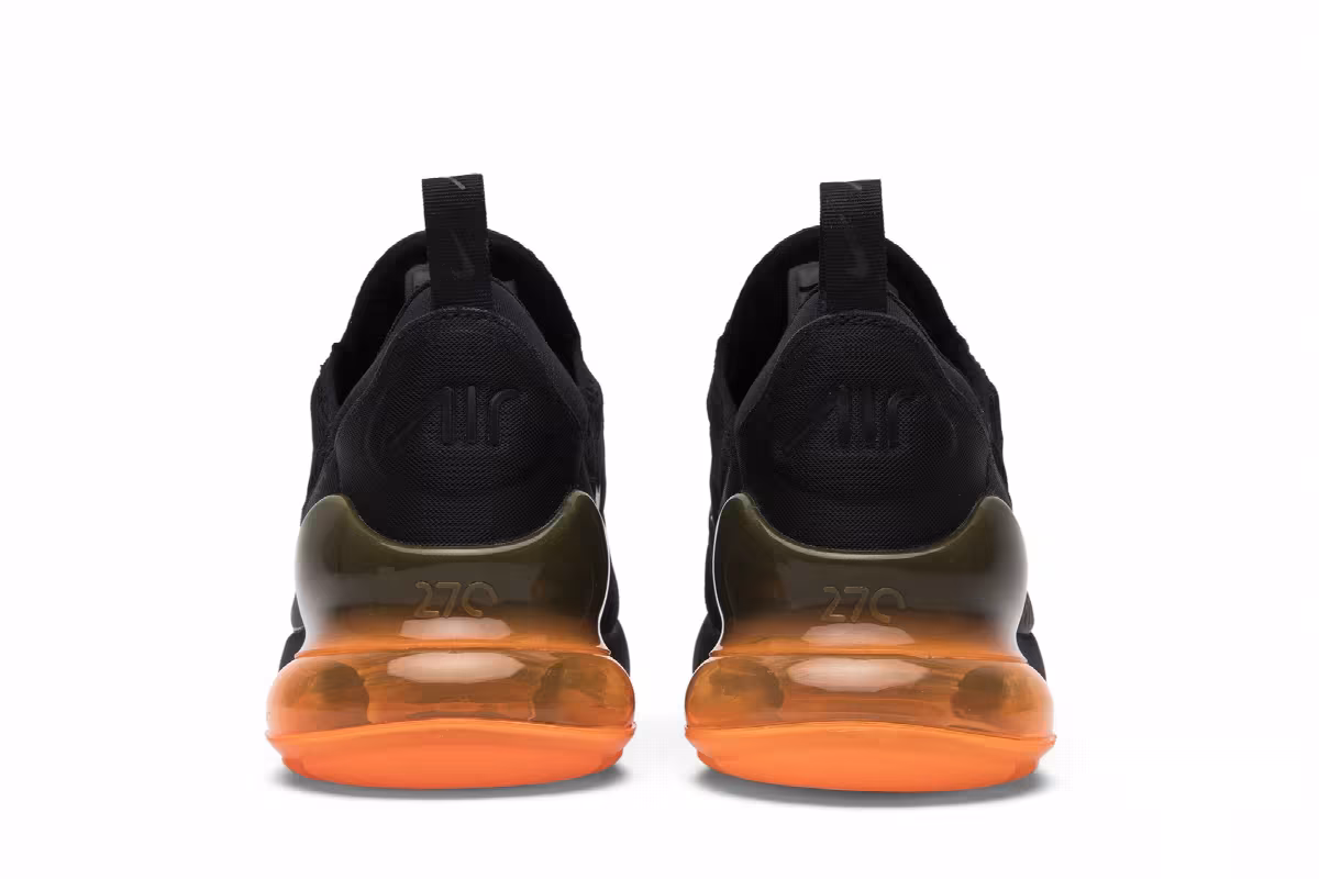 Nike Air Max 270 Black Orange, view 7
