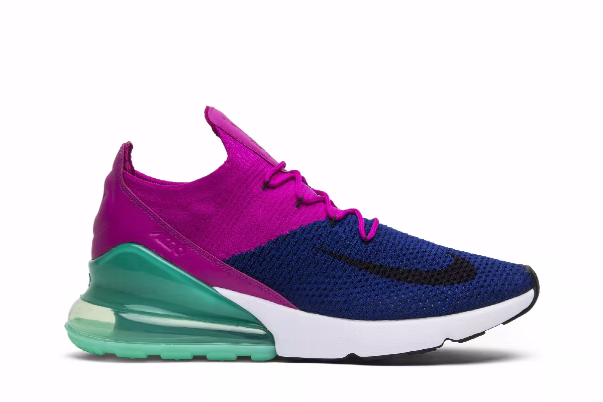 Nike Air Max 270 Flyknit Fuchsia Flash, view 2