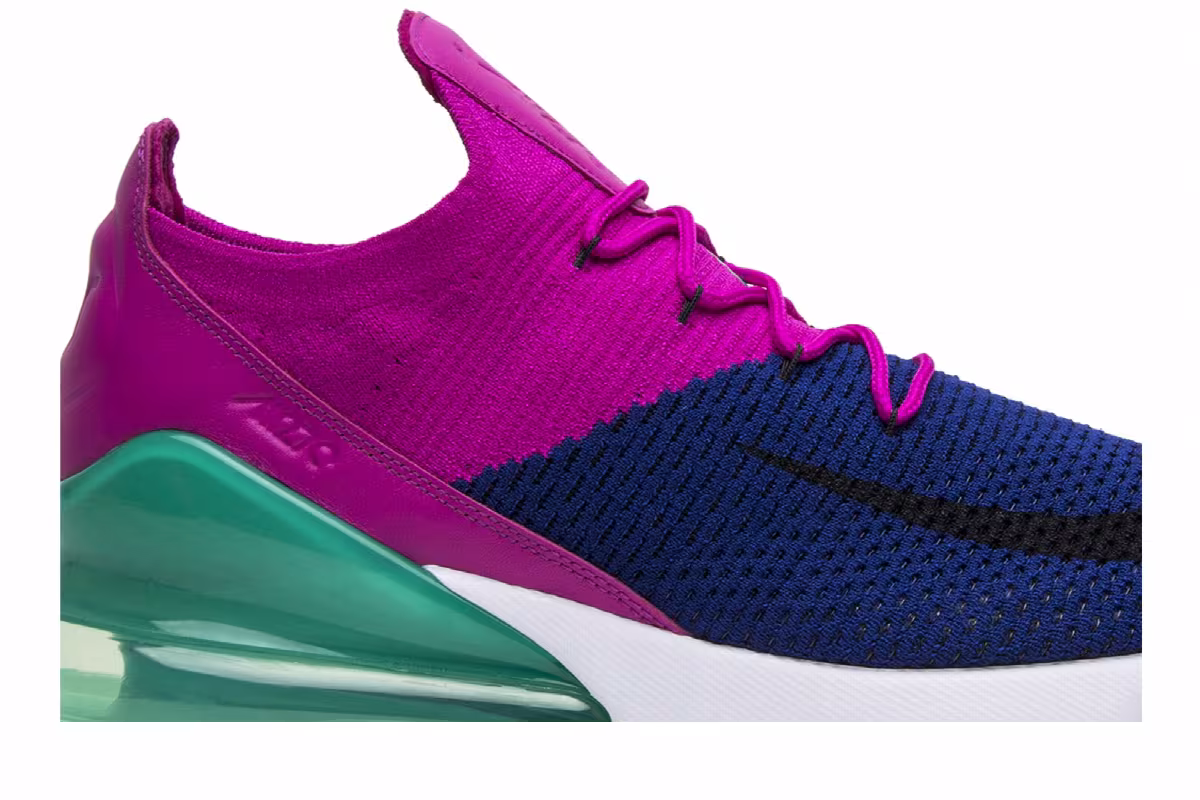 Nike Air Max 270 Flyknit Fuchsia Flash, view 3
