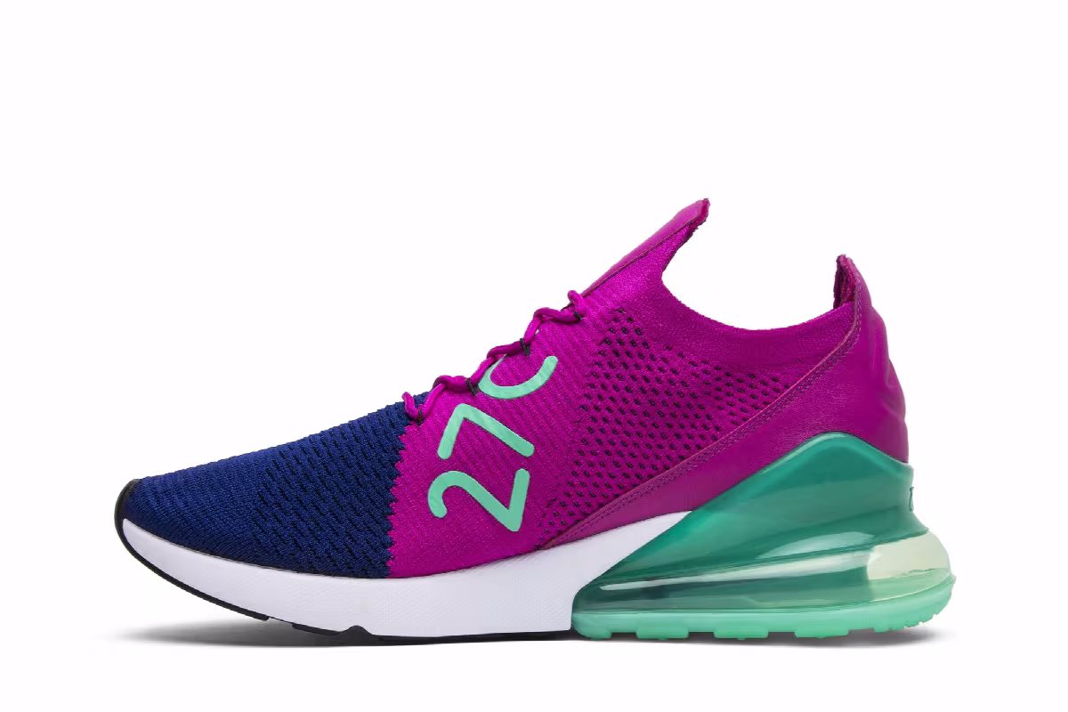 Nike Air Max 270 Flyknit Fuchsia Flash, view 4