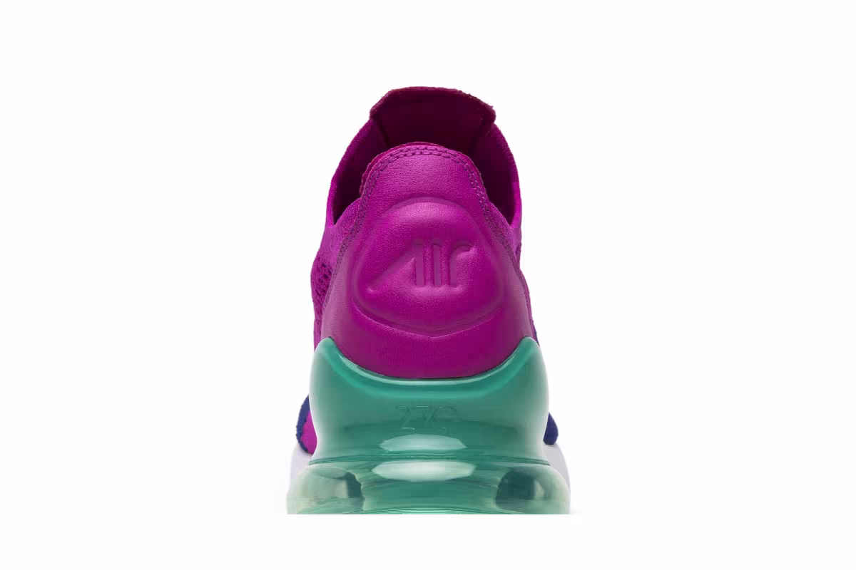 Nike Air Max 270 Flyknit Fuchsia Flash, view 8