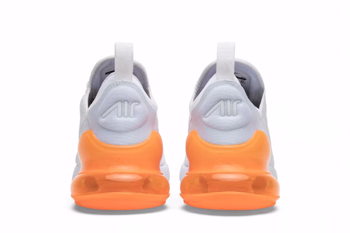 Nike Air Max 270 White Total Orange, view 7