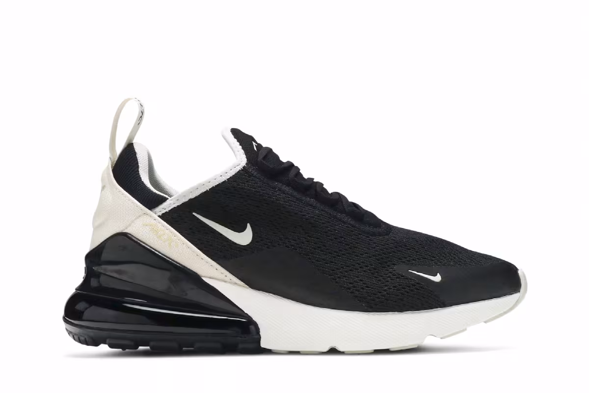 Nike Women's Air Max 270 Black Beige, view 2