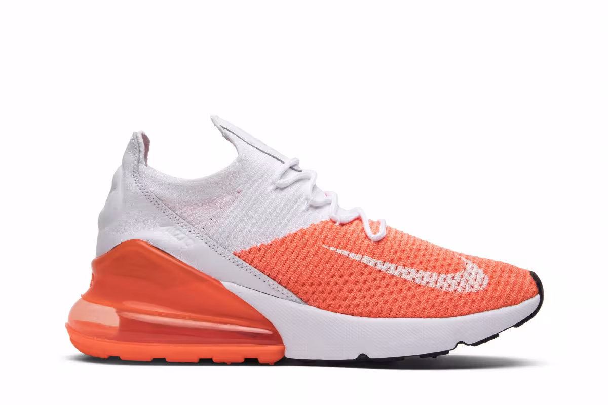 Nike Women's Air Max 270 Flyknit Crimson Pulse, view 2