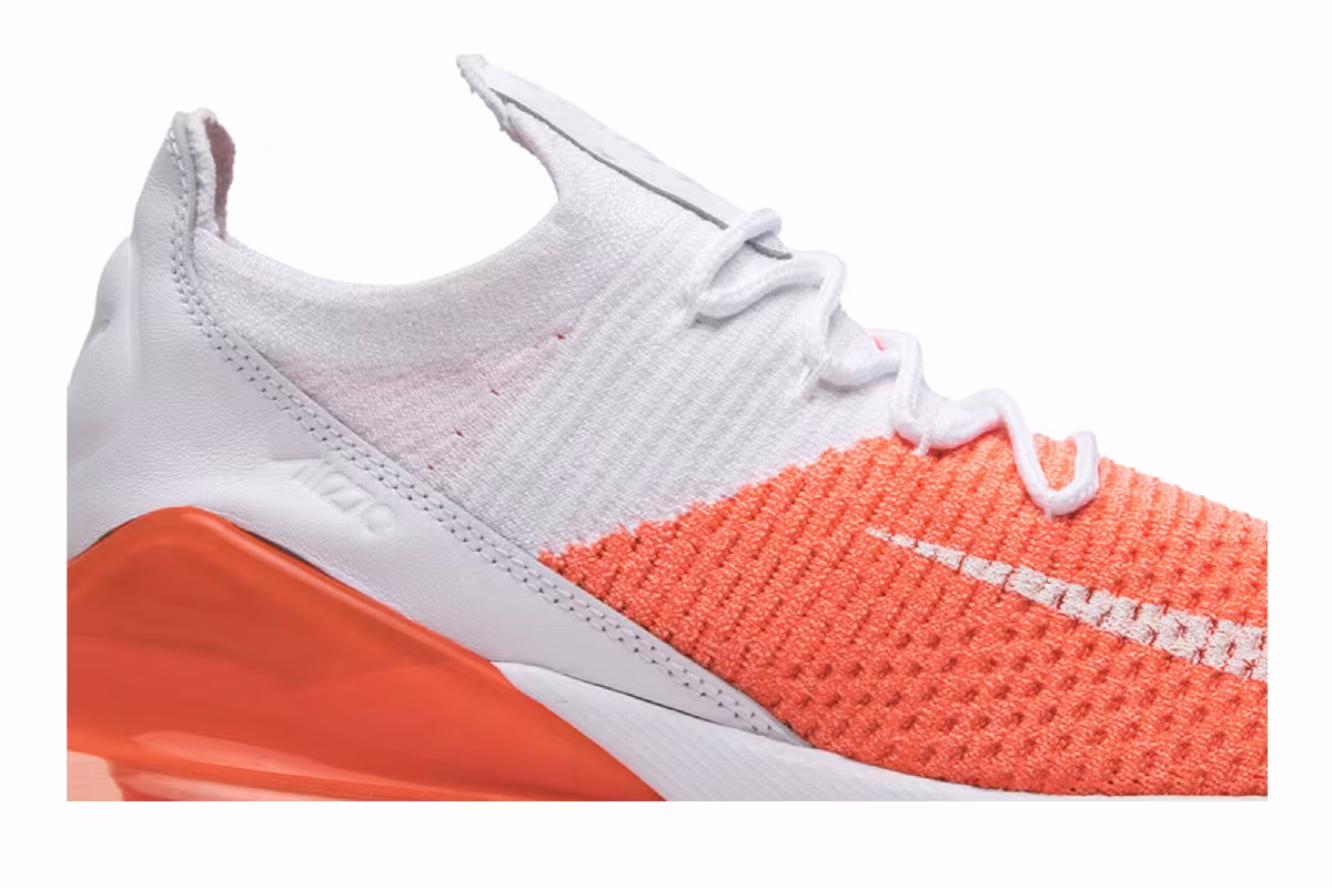 Nike Women's Air Max 270 Flyknit Crimson Pulse, view 3