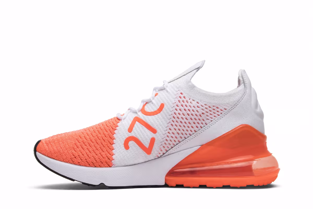 Nike Women's Air Max 270 Flyknit Crimson Pulse, view 4
