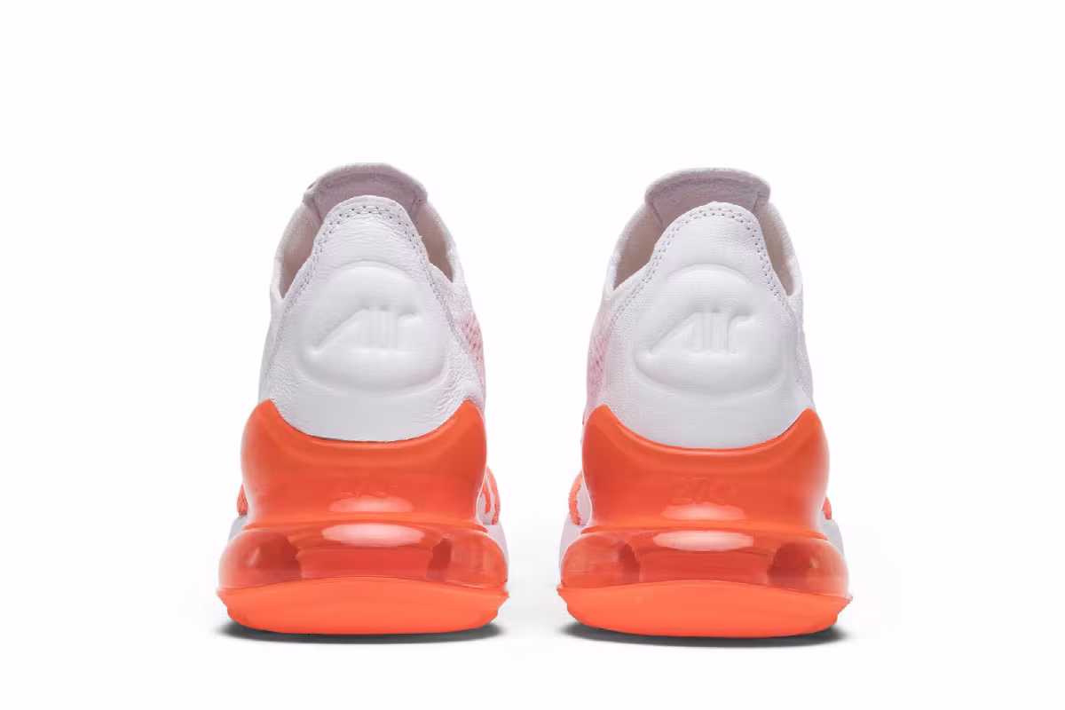 Nike Women's Air Max 270 Flyknit Crimson Pulse, view 7
