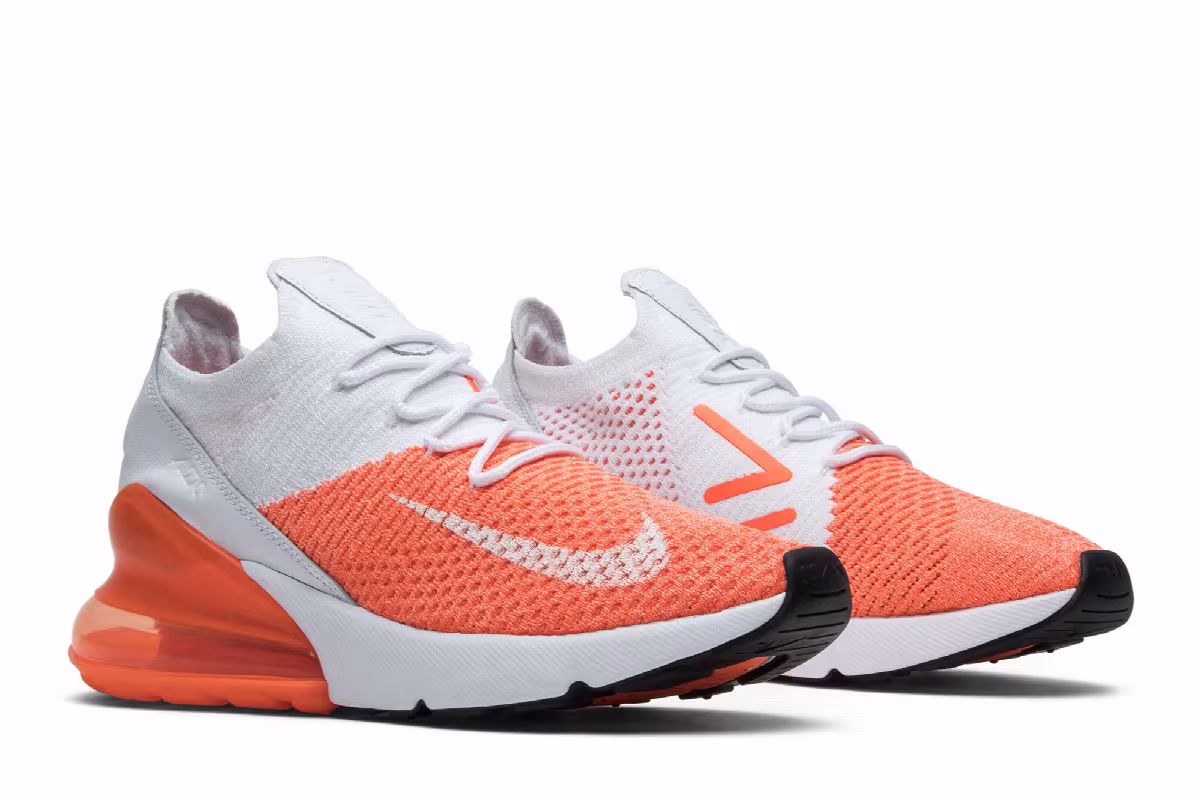 Nike Women's Air Max 270 Flyknit Crimson Pulse, view 9