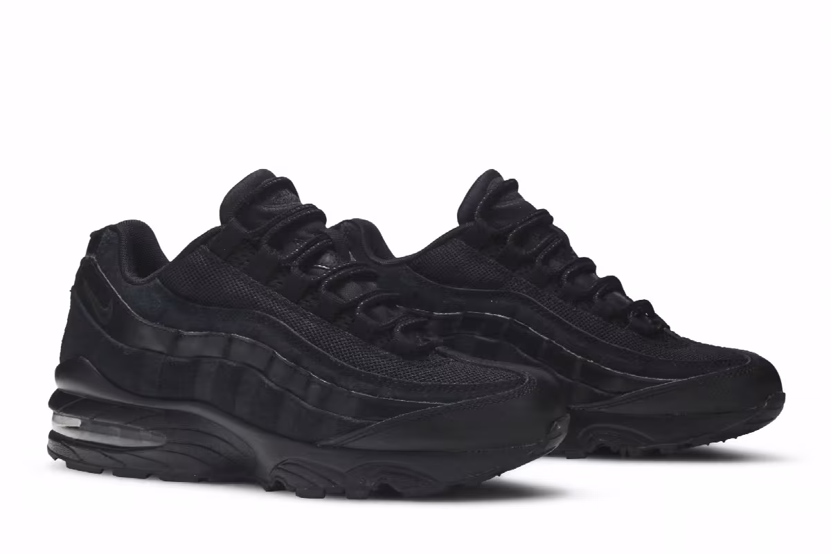 Nike Air Max 95 GS Triple Black, view 9