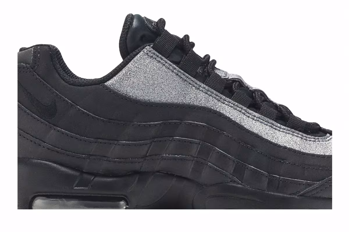 Nike Women's Air Max 95 Premium Black, view 3