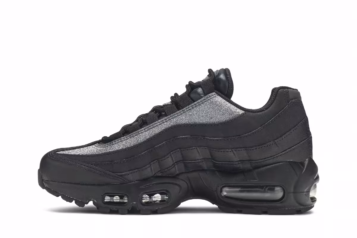 Nike Women's Air Max 95 Premium Black, view 4
