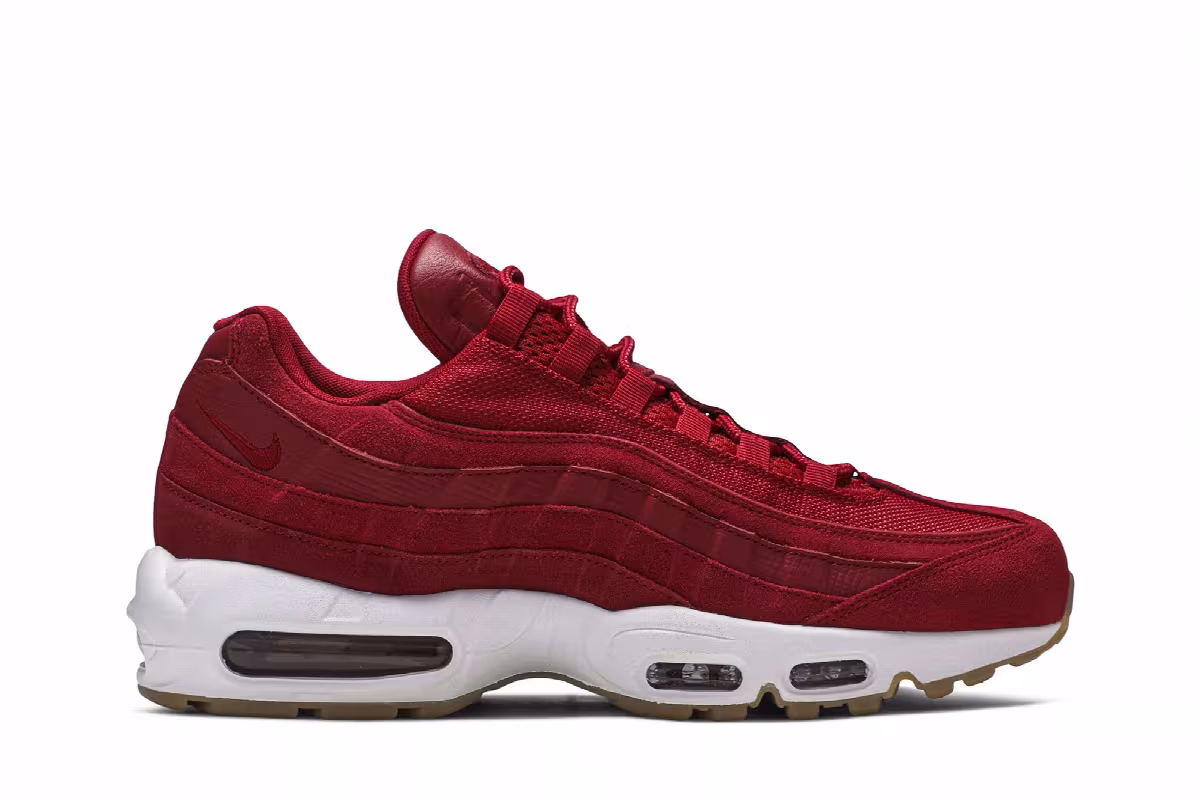 Nike Air Max 95 Premium Gym Red, view 2