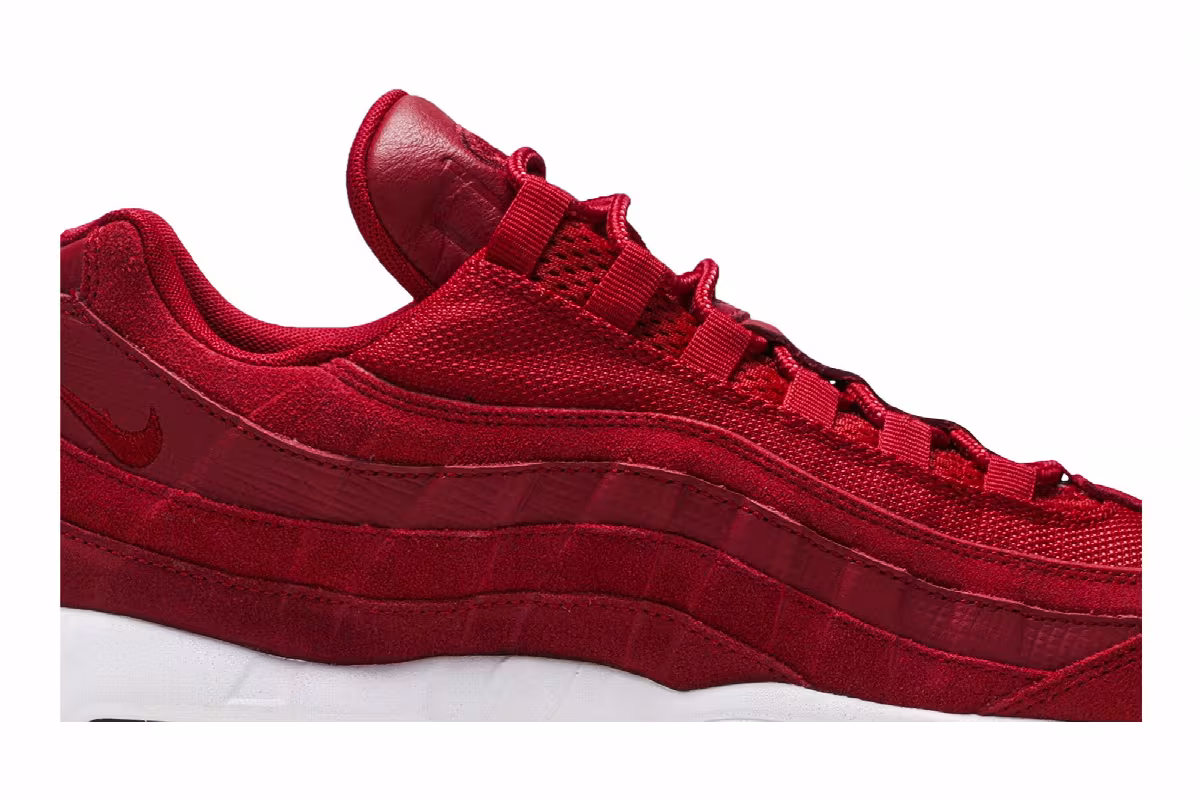 Nike Air Max 95 Premium Gym Red, view 3