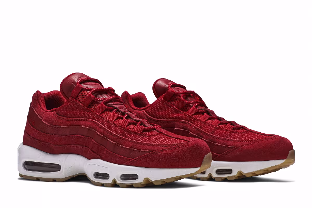 Nike Air Max 95 Premium Gym Red, view 9
