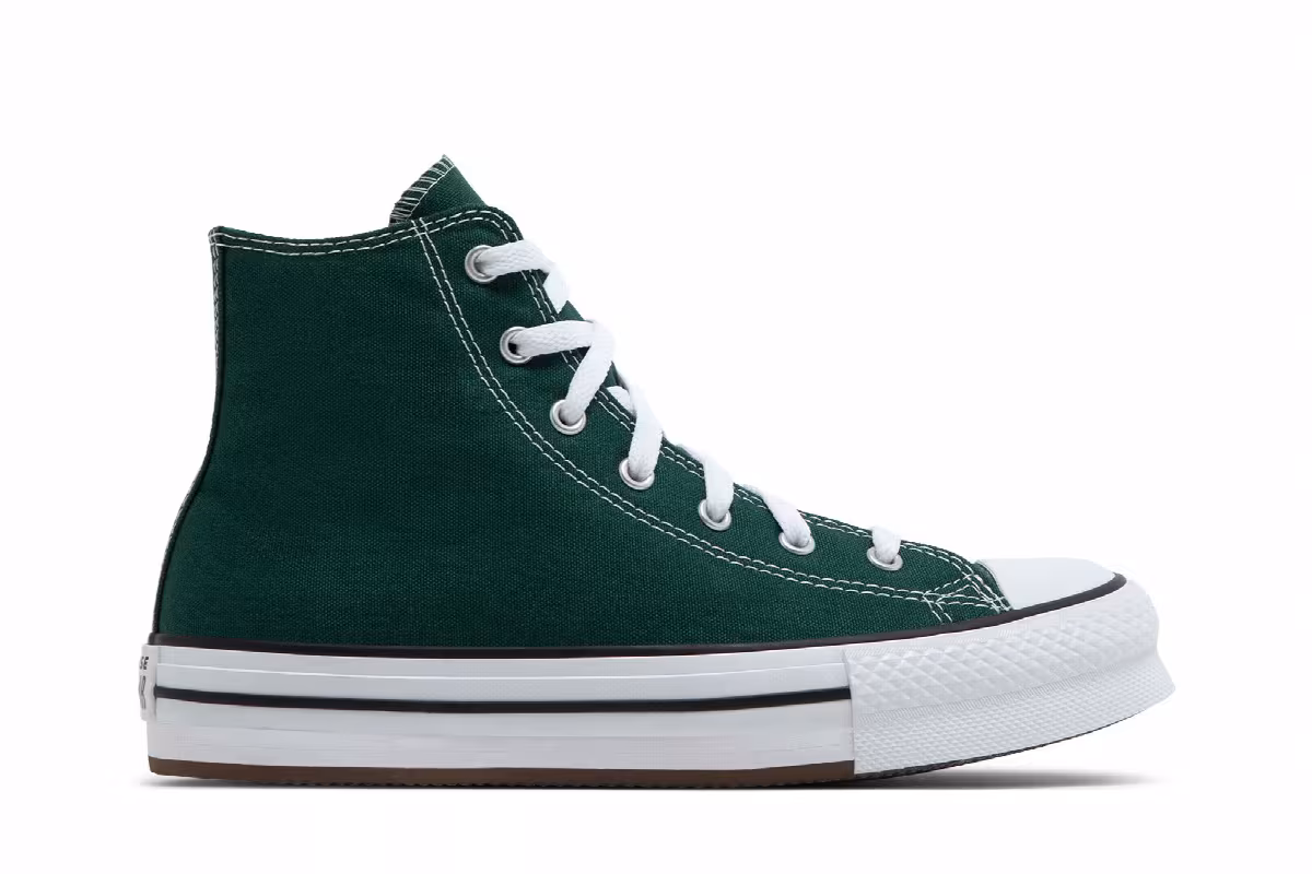 Converse Chuck Taylor All Star EVA Lift Platform High GS Green Envy, view 2