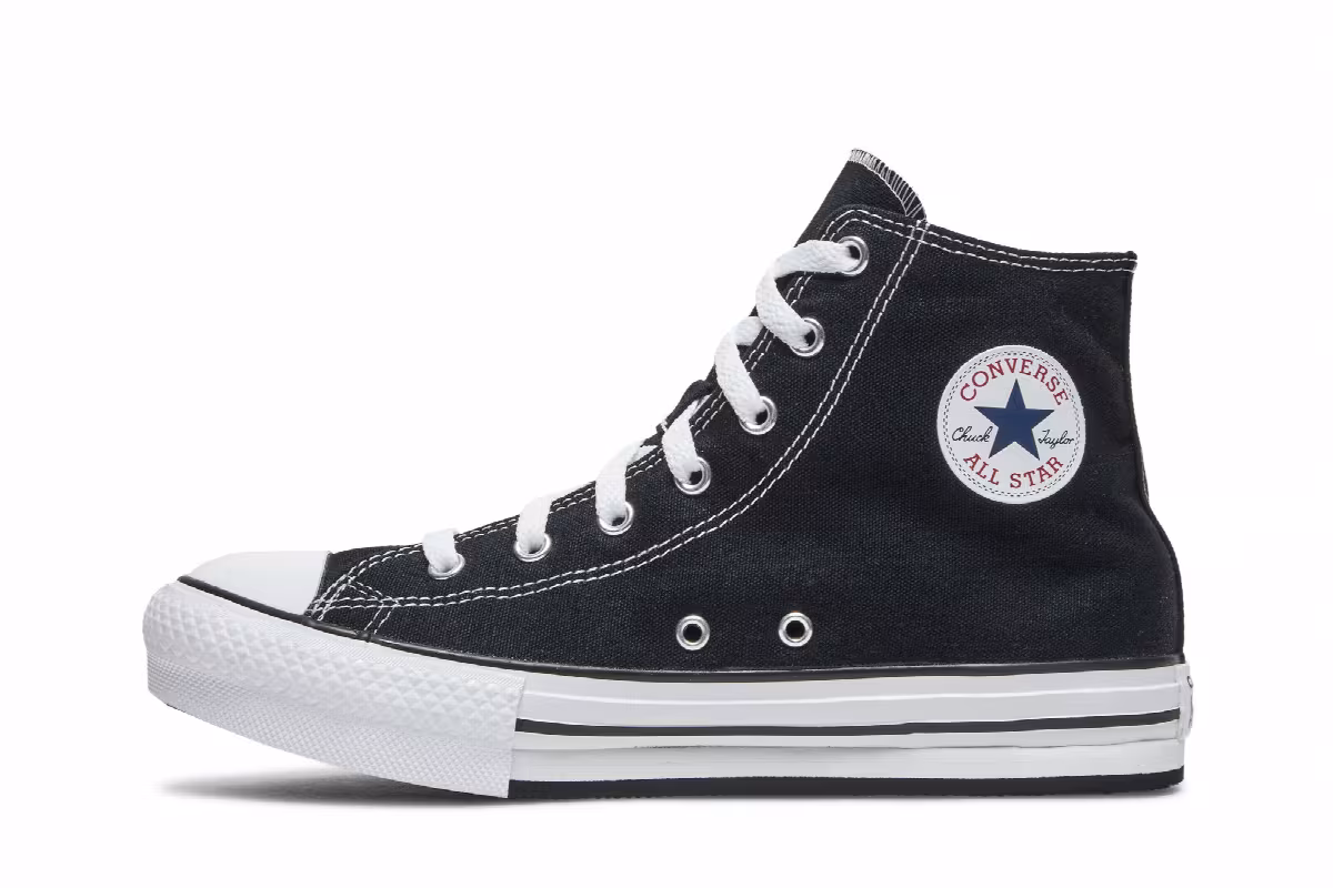 Converse Chuck Taylor All Star EVA Lift Platform High GS Black, view 4