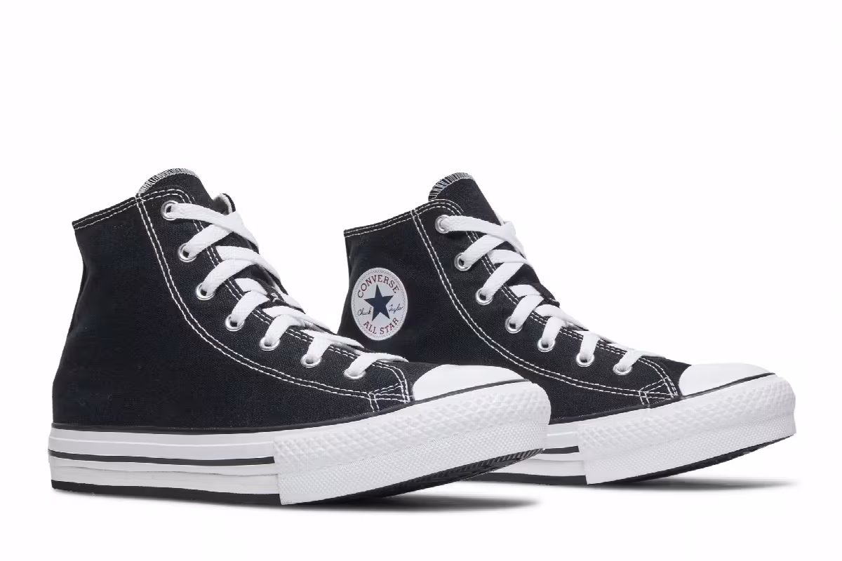 Converse Chuck Taylor All Star EVA Lift Platform High GS Black, view 9
