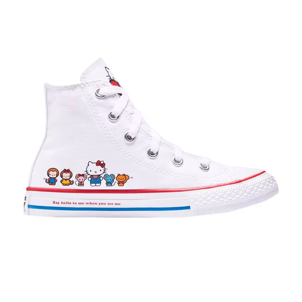 Hello Kitty x Converse Chuck Taylor All Star High GS White
