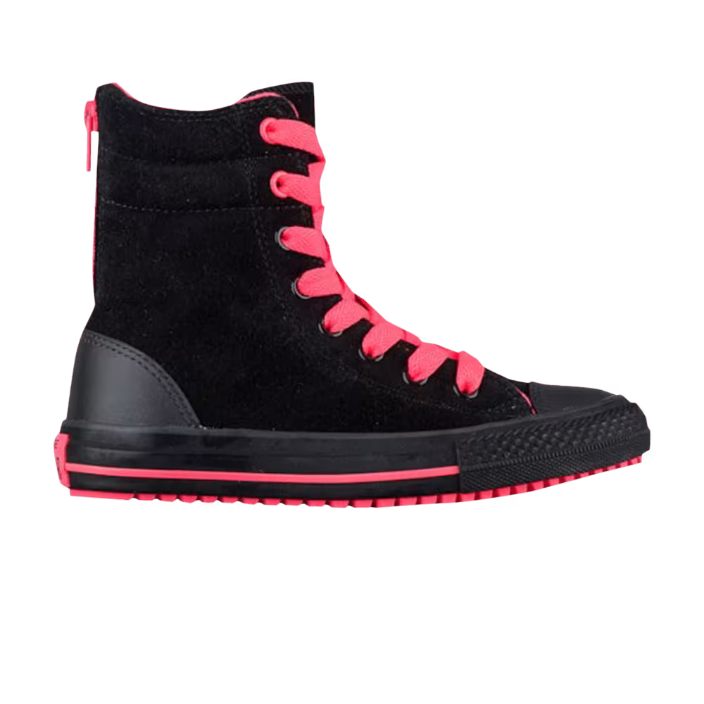 Converse Chuck Taylor All Star Hi-Rise Boot X-Hi GS Black Hot Punch