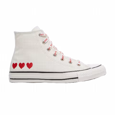 Converse Chuck Taylor All Star High GS 'Embroidered Hearts'